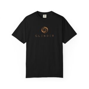 Glender Spiral Logo T-Shirt | Minimalist Brand Emblem